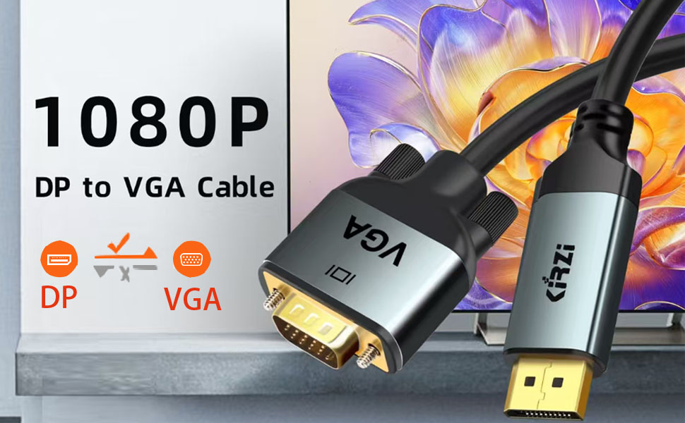 Displayport to VGA Cable
