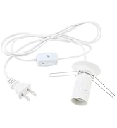 RTNLIT Salt Lamp Cord Replacement with Dimmer Switch, Clip in Himalayan Salt Lamp Cord with E12 L...