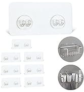 8 Pack Shower Caddy Adhesive Hooks Replacement for Bathroom Shower Caddy | Strong & Waterproof St...
