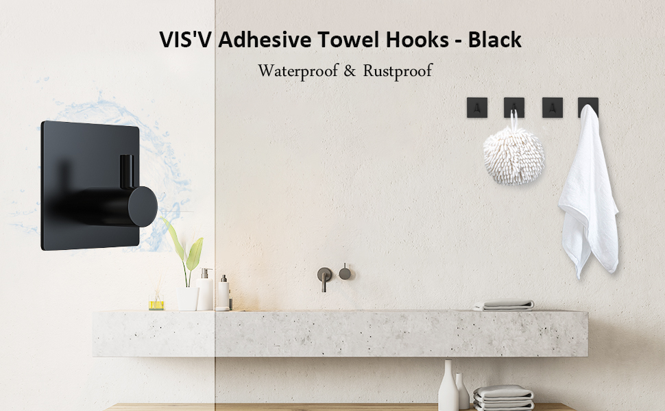 adhesive towel hooks