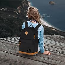 black backpack