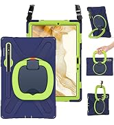 BRAECN Case for Samsung Galaxy Tab S9/S8/S7 11 Inch 2023 SM-X710/X700/T870, Heavy Duty Silicone C...