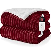 Easthome Electric Heated Throw Blanket - 50"x60" Fast Heating Bed Blankets with 6 Heating Levels ...