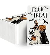 Horaldaily 100 Halloween Disposable Paper Decorative Guest Napkins, Jack-O-Lantern Pumpkin Ghost ...