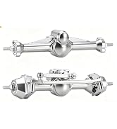 9imod +3mm SCX30 Axle with Brass Steering Knuckles (Silver) | RC Front and Rear Axles with Steeri...