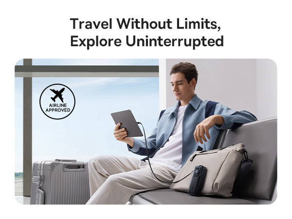 Portable Charger with Retractable USB C Cable