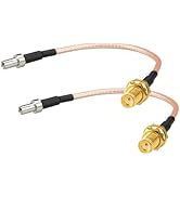 Boobrie 2PCS SMA to TS9 Jumper Cable 3.9in RG316 SMA Female to TS9 Male Coaxial Pigtail Cable 4G ...