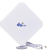 4G LTE Antenna SMA Antenna 35dBi High Gain Antenna with Suction Cup Dual Mimo SMA Male Connector ...