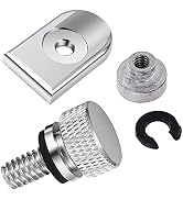 Amazicha Chrome Seat Bolt Nut Tab Screw Mount Knob Cover Compatible for Harley Davidson Touring S...