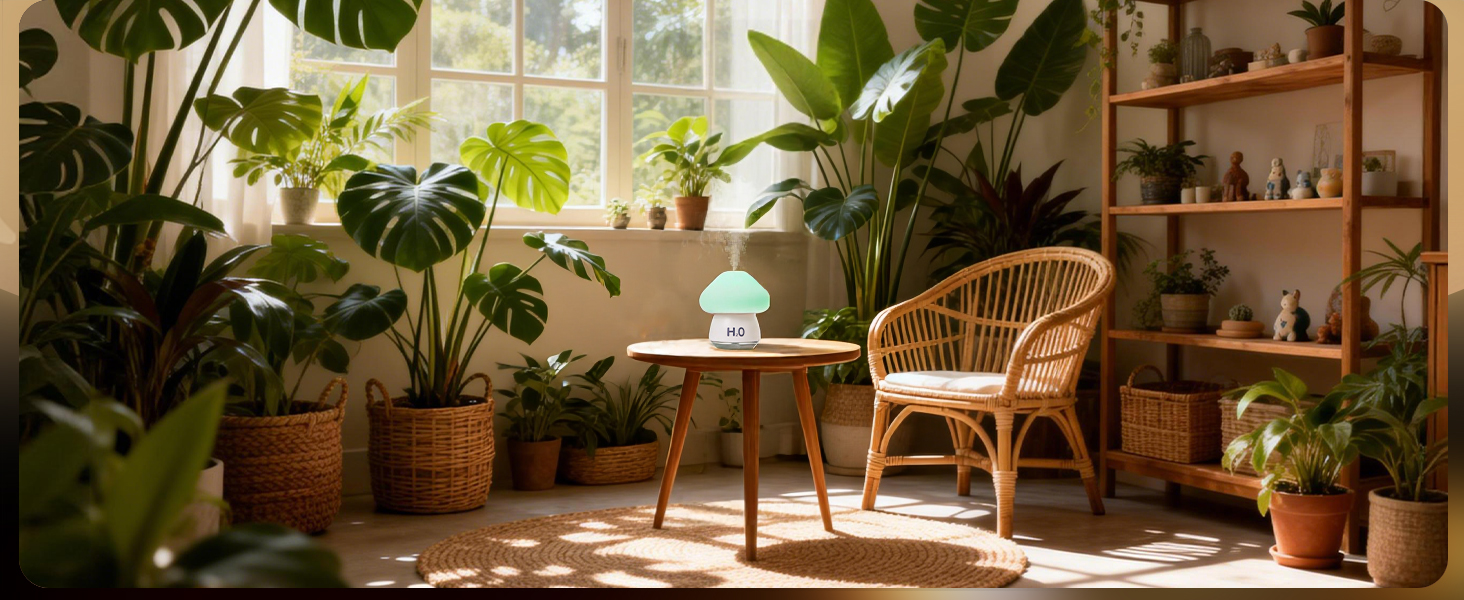 Mushroom Humidifier with light