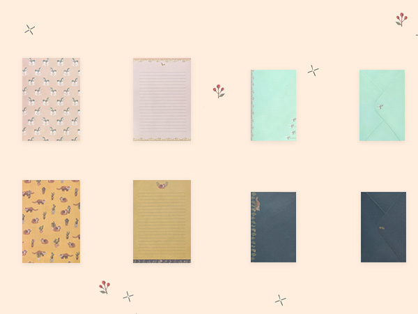 writing paper with envelopes