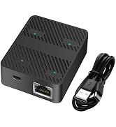 YACSEJAO Ethernet Splitter 1 in 2 Out 100Mbps Network Extender Adapter with USB C Power Cable, Ne...