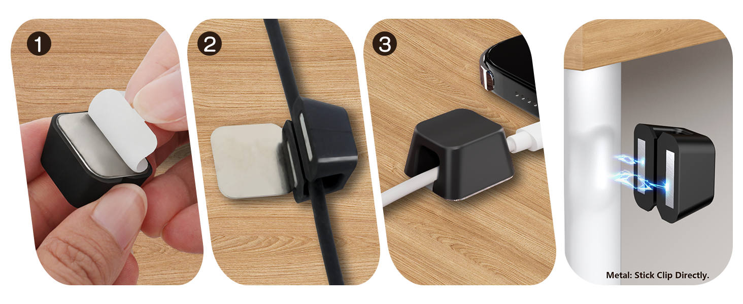 adhesive cable clips for desk