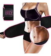 Lisacool Waist Trainer for Women,Sweat Band,Stomach Sweat Band for Women,Sweat Waist Trainer,bell...