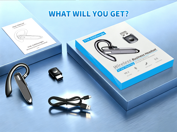 Bluetooth headset with USB Dongle