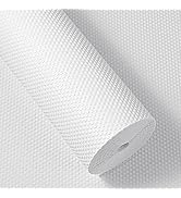 Shelf Liners White for Kitchen Cabinets Non Adhesive,Drawer Liners for Kitchen Non-Slip,Waterproo...