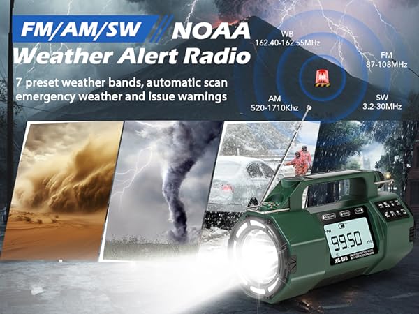FM/AM/SW/NOAA Alert Radio