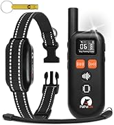 PaiPaitek No Shock Dog Training Collar with Remote 3300ft Range, No Prongs Vibrating Dog Collar, ...