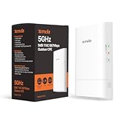 Tenda O1-5G 5.8GHz 867Mbps Outdoor Wireless Bridge, Point to Point Wi-Fi Bridge, 1KM Long Distanc...