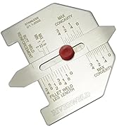 RIVERWELD Automatic Weld Size Fillet Weld Butt Weld Welding Gauge Stainless Steel Inch Inspection...