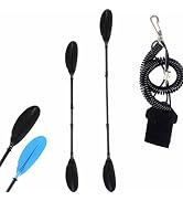 Quynhni- Standard Kayak Paddle,Kayak Paddle Sturdy Iron Shaft and Durable Polypropylene Blade 0/6...