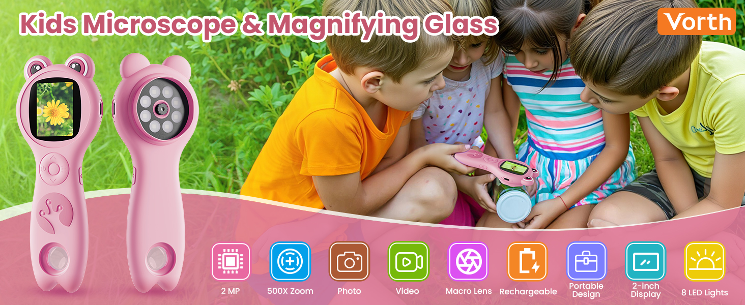Vorth Microscope for Kids