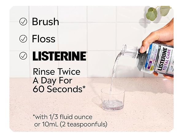 Brush, floss, Listerine
