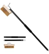 EVEDMOT Pizza Oven Brush with Scraper, 35 Inch Long Handle Cleaning Wire Brush for Pizza Oven (35...