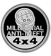 Anti-Theft Badge Rated Car Emblem, 4 x 4 Automotive Car Badge Decals Stickers 3D Metal Round Embl...