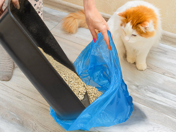 Putting cat litter: the thickness can easily support the cleaning of cat litter