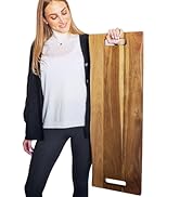 Babilonia Extra Large Charcuterie Board with Handles, 36 x 12 Inch Premium Acacia Wood Tray, Reve...