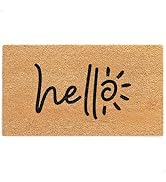 THEODORE MAGNUS Door Mat - Welcome Mat for Front Door with Non-Slip Backing - Durable Spring & Su...