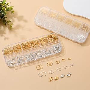 Silver and Gold Open Jump Rings