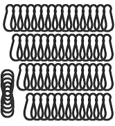 100PCS Black Carabiner Clip, M5 2Inch Spring Snap Hook Quick Link Small Carabiner Clips, 3/16'' S...