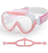 Kids Swim Mask - Ultimate 180° Kids Swim Goggles Anti-Fog Child Diving Mask Leak-Proof Kids Goggl...