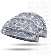 COLD FACTOR Instant Cooling Skull Cap & Helmet Liner 2 Pack | UPF 50+, Lite Chemical-Free Evapora...