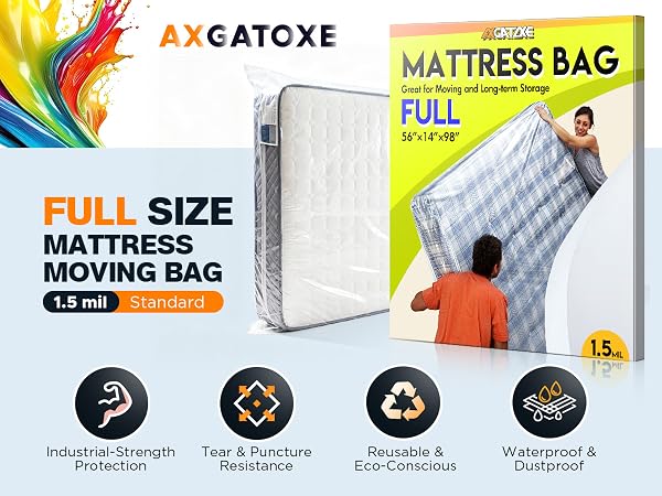 Use a waterproof plastic mattress bag for safe disposal of old beds.