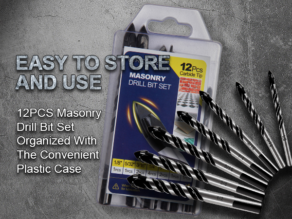 Masonry Drill Bit Set & Concrete Drill Bit Set