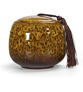 MilkyWay Kitchen Canisters Ceramic Food Storage Jar, Vintage Chinese Style Tea Jar Seal Damp-Proo...