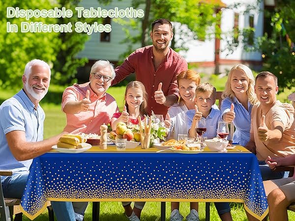 Plastic Table Cloths for Parties Disposable