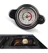 Eratus Car Radiator Cap, 1.8 Bar Real-time Temperature Monitoring Leak-proof Sealing Cover, Tight...
