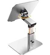 Vaydeer All-in-One Aluminum Laptop Stand Adjustable Height 360° Rotation, Ergonomic Riser, Portab...