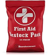 Surviveware Waterproof Premium First Aid Kit for Travel Camping Gear, Survival Kits, Home Essenti...
