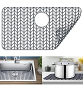 JIUBAR Sink Protectors for Kitchen Sink 12" 13" 16" 18" 19" 24" 26" 28" 29" 30" Silicone Sink mat...