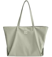 ALUWU Nylon Tote Bag for Women Waterproof Shoulder Handbag with Zipper
