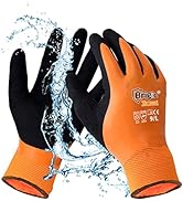 Brigic Winter Work Gloves for Men, Waterproof Work Gloves for Cold Weather, Insulated Freezer Glo...