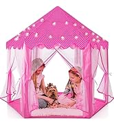 Play22 Princess Tent for Girls - Large Playhouse Kids Castle Play Tent with Star Lights & Carry B...