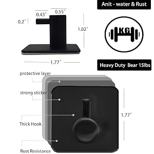ALUMINIUM ADHESIVE HOOKS