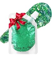 MEICOLY Green Body Glitter,Green Face Glitter,St Patricks Day Accessories,Alien Glitter Makeup,Me...