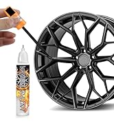 Gloss Black Rim Touch Up Paint, Professional Wheel Paint Scratch Repair Kit Curb Rash, Quick And ...